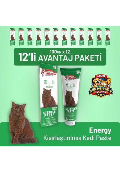 Kısırlaştırılmış Kedi Paste 100 G - 12 Adet
