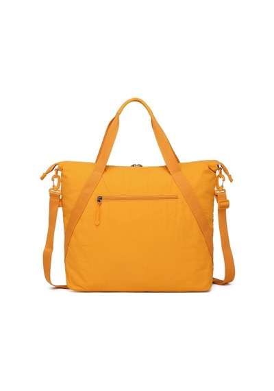 Smart Bags Mikro Poly Kumaş Büyük Boy Kadın Omuz Çantası 3335 Hardal