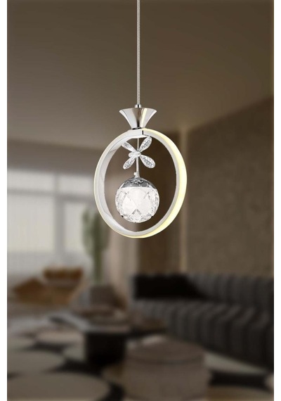 Eray Aydınlatma 1125-1 Krom Led Avize Krom
