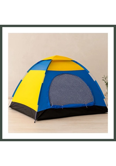 Bezos 4-5 Kişilik Toz Geçirmez Kamp Çadırı 200x200x135 Cm Nhr Çok Renkli