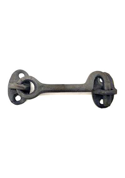 Antika Tarz Dekoratif Pirinç Çengeli - 8,5cm, Oksit