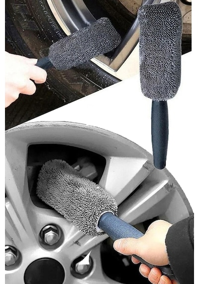 Mikrofiber Araç Yıkama Fırçası Jant Temizleme Araç Parlatma Fırçası Pratik Çizmeden Temizlik
