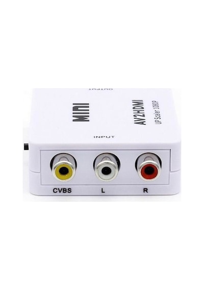 Taplin Av To Hdmı Rca Composit Audio Video Hdmı Görüntü Çevirici Full Hd Ve 720p Dönüştürücü - Siyah