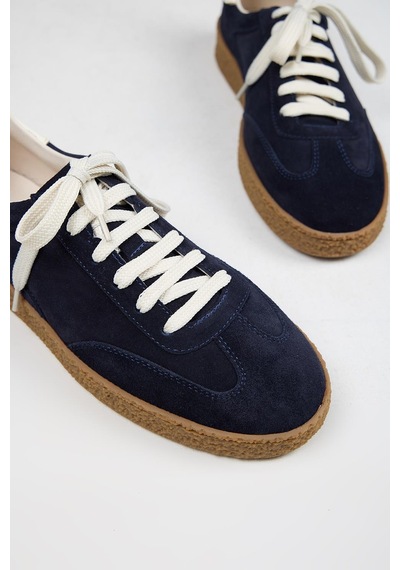 Krahe Palminteri 2 Erkek Hakiki Deri Bağcıklı Laci-ekru Sneakers