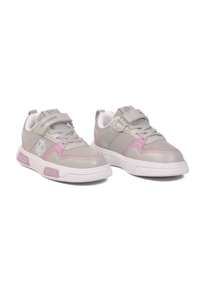 Reyber Buz Lila Cırtlı Fileli Hafif Unisex Çocuk Spor Ayakkabı 026 F Buz-lila