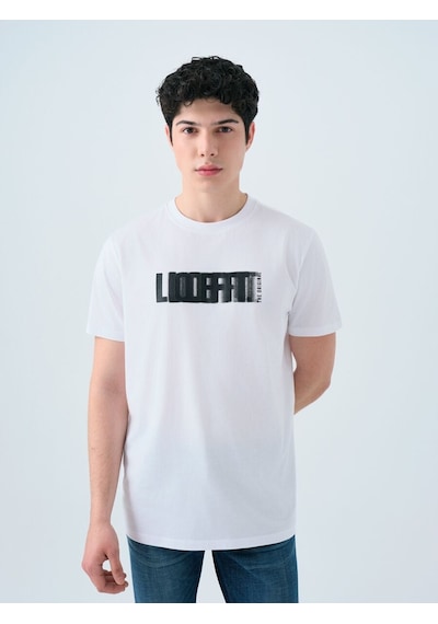 LOFT Regular Fit Erkek Tshirt K.kol Lf2038682 Q1.v1 Beyaz