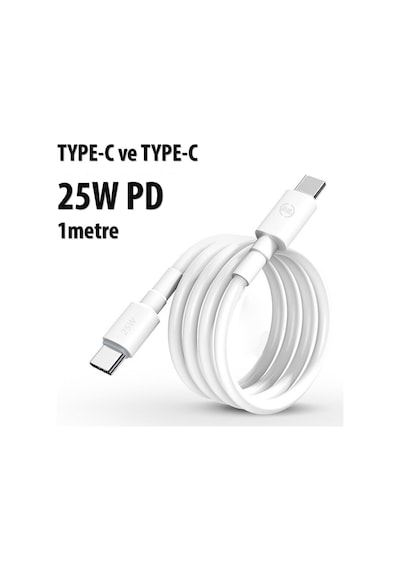 Samsung Uyumlu M15 M23 M33 M34 M51 Hızlı Şarj Kablosu 1m 25w Hızlı Type-c To Type-c