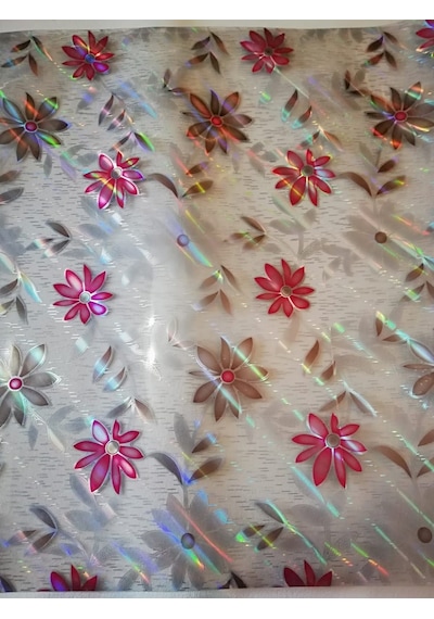 Şeffaf Masa Örtüsü 1,7 Mm 80 Cm X 150 Cm Kalın Desenli Pvc Kayma (536994250)-Şeffaf-150 X 80