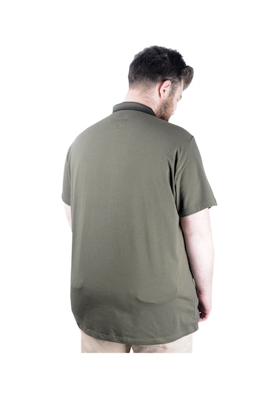 Mode Xl Büyük Beden T Shirt Polo Likralı Süprem Cepli 21558 Haki 001