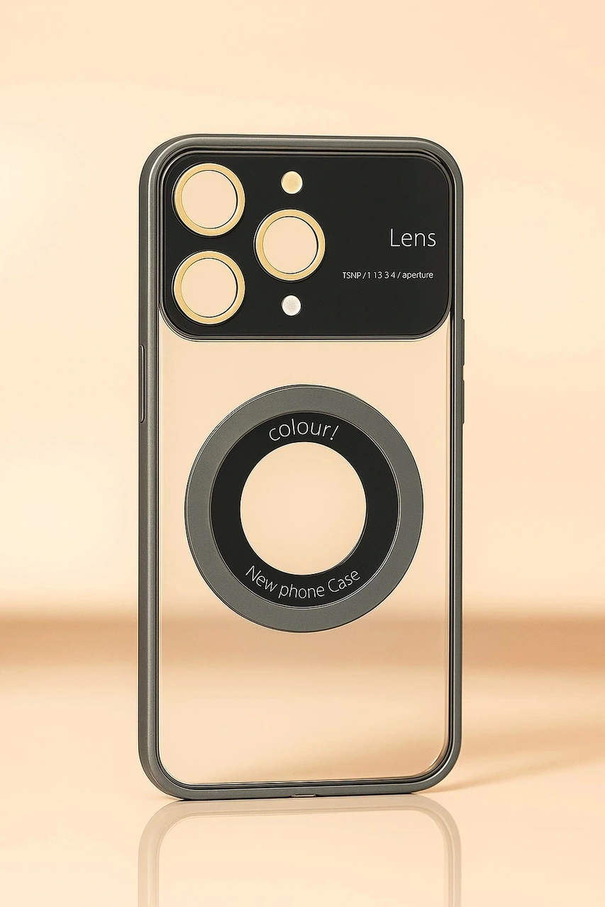 Apple Uyumlu iPhone 15 Pro Kılıf Kamera Korumalı Magsafe Colourl Gümüş