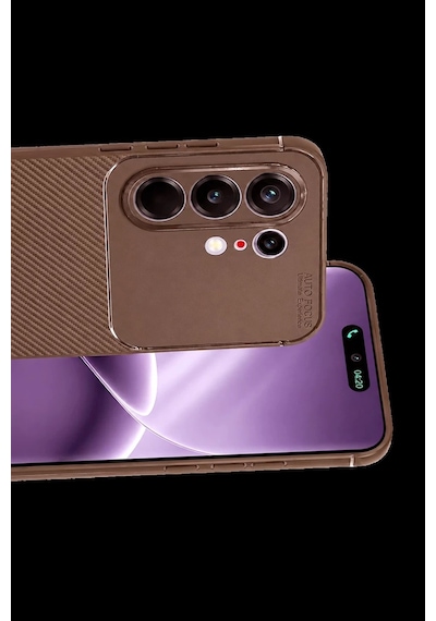Camon 50 Pro 5g Auto Focus Karbon Kapak - Kahverengi Bz8683140947040