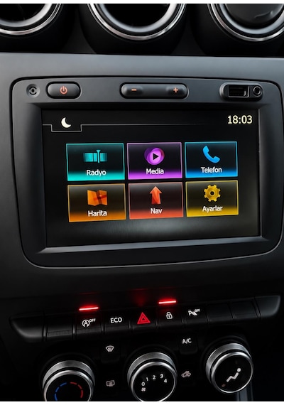 Dacia Sandero Stepway Uyumlu Media Nav Evo 2 Multimedya Navigasyon Carplay / Android Auto Versiyon 7"