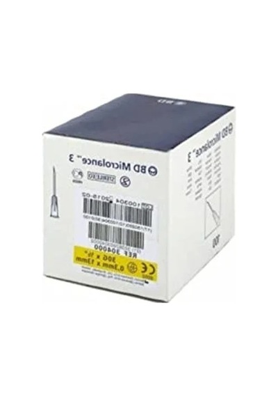30g 13mm Mezoterapi İğnesi, 1 Kutu İçerisinde 100 Adet