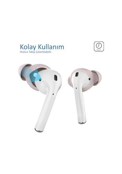 Airpods 1. &amp Amp 2. Nesil Kulak İçi Kılıf 3 Çift Small Silikon Uç 0.5mm Ultra İnce, Kaymaz, Şarj Kut Diğer