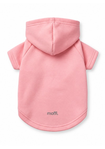 2'li Kız Ve Erkek Kedi Köpek Çift Kombini Kapüşonlu Sweatshirt Pembe & Mavi Kışlık Hoodie Seti