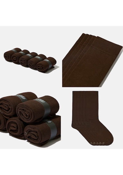 Dikişsiz Bambu Çorap Kahverengi Bambu Renk Erkek Çorap Kutulu 5 Çift Premium Uzun Çorap Soket Çorap Mix