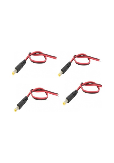 5 Adet Güvenlik Kamerası 12V Dc Erkek Power Jack Dc Jak Kablo