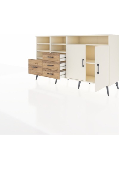 Hyperion Konsol 7 Raflı 4 Çekmeceli 2 Kapaklı 176x44x99 Aytaşı-ay Aytaşı-aytaşı/çam Hyperion Konsol 7 Raflı 4 Çekmeceli 2 Kapaklı 176x44x99 Aytaşı-ay Aytaşı-aytaşı/çam