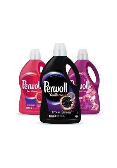 Hassas Bakım Sıvı Çamaşır Deterjanı 3 X 3l 145 Yıkama Siyah + Renkli + Çiçek Cazibesi 10'lu Set