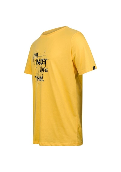 2as Alex Baskılı Erkek Sıfır Yaka T-shirt 035 Sarı