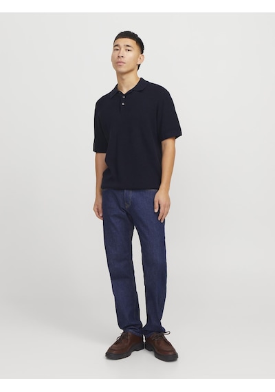 Jack & Jones Jprcccooper Knıt Polo Ss Sn Sky Renkli
