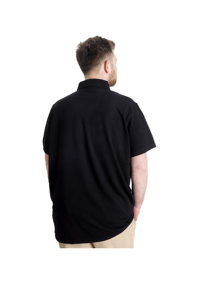 Mode Xl Büyük Beden Erkek T-Shirt Polo Mode Team 23324 Siyah 001