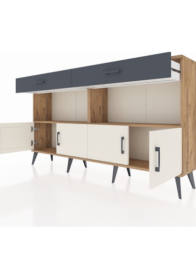 Arges Konsol 2 Raflı 2 Çekmeceli 4 Kapaklı 176x30x99 Çam-aytaşı/a Çam-aytaşı/antrasit Arges Konsol 2 Raflı 2 Çekmeceli 4 Kapaklı 176x30x99 Çam-aytaşı/a Çam-aytaşı/antrasit