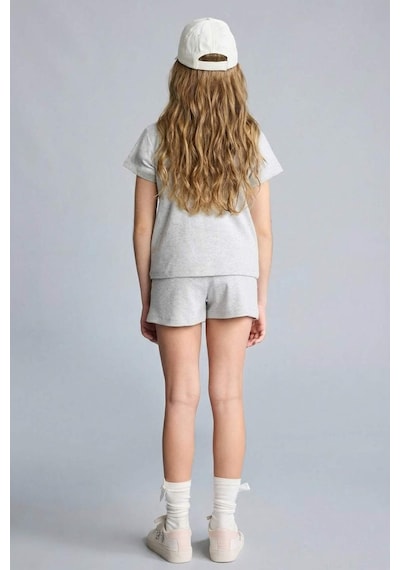 Defacto Regular Fıt 2li Pijama Takımı Kız Çocuk H5514a826smgr28 Gri-gr28