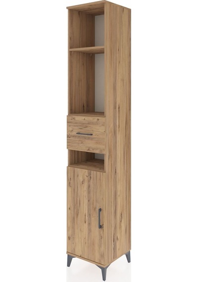 Hyperion Dolap 4 Raflı Tek Çekmeceli Tek Kapaklı 44x44x243 Ça... Çam Hyperion Dolap 4 Raflı Tek Çekmeceli Tek Kapaklı 44x44x243 Ça... Çam