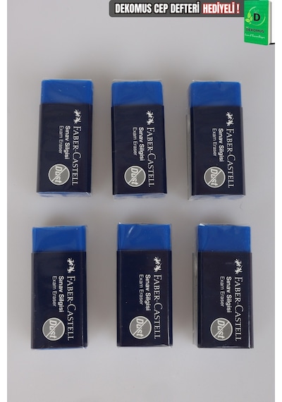 Orjinal Faber-castell 6 Adet Sınav Silgisi