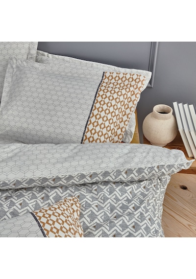 Yataş Bedding Taren Ranforce Çift Kişilik Nevresim Takımı-Gri