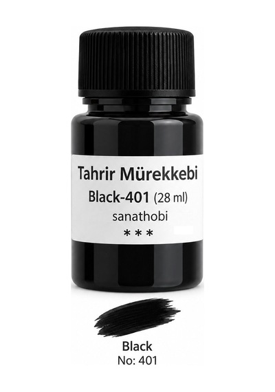 Tahrir Black Sır Altı Çini Seramik Boyası, Üstün Kalite, Çini Boy
