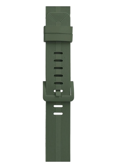 Newface Apple Uyumlu Watch 38mm Kr408 Çizgili Silikon Kordon - Semeglbl - 60 Koyu Yeşil