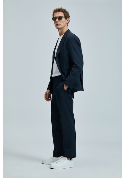 Lufian Piel Spor Erkek Blazer Ceket Slim Fit Lacivert Lacivert 111140171100200 Lacivert