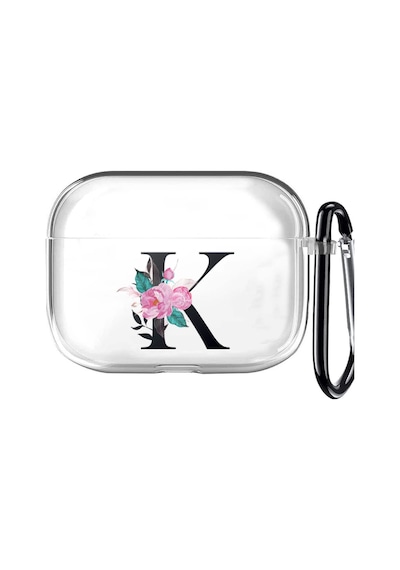 Apple Uyumlu AirPods Pro 2 Harf Tasarımlı Şeffaf Silikon Kılıf K Çok Renkli 6 Ay Nesil Ap