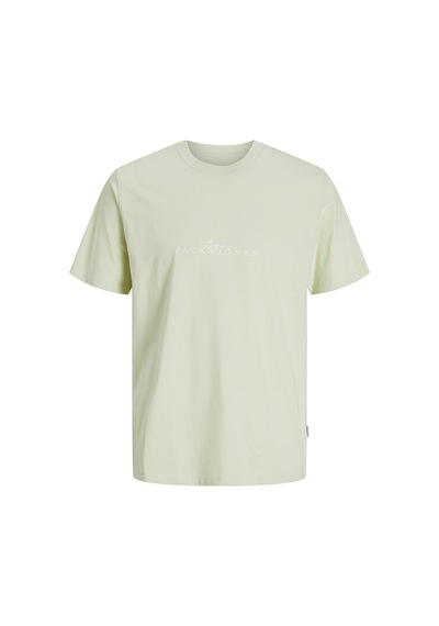 Jack & Jones Jack&jones Varenna Branding Crew Neck Erkek Yeşil Yuvarlak Yaka Tişört Yeşil
