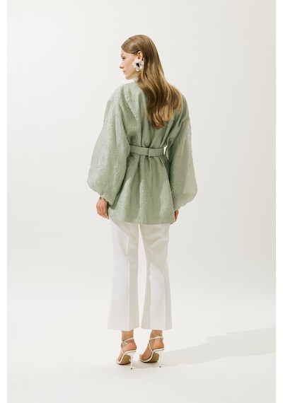 Manuka Jakar Organze Kimono Mint Mint