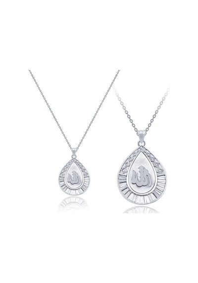 Diamond Line-Gülaylar - Beyaz Altın 14 Ayar Baget Taşlı Kolye N11.24905