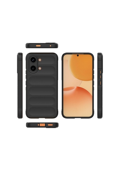 Teleplus Xiaomi Poco X8 Pro Max Kılıf Kamera Korumalı Etnik Silikon Siyah