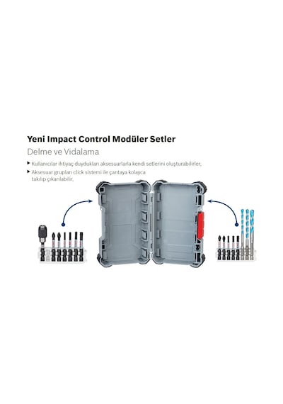 Bosch Impact Control Serisi Vidalama Ucu 8'Li Ph1 Ph3 50Mm - 2608522328