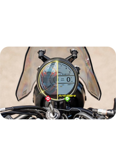 Royal Enfield '24 Guerrilla 450 Dash/flash 2025 Himalayan 450 4" Anti-glare Parlama Koruyucu