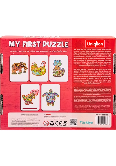 Ahşap Puzzle Dinazor