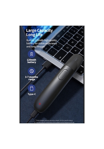 Gt-2220a Taşınabilir Usb Şarj Edilebilir Burun Kulak Kıl Alma Kılı Kesme Makinesi Nose Hair Machine