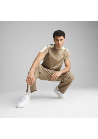 Puma T7 Erkek Kahverengi Yuvarlak Yaka Tişört Kahverengi