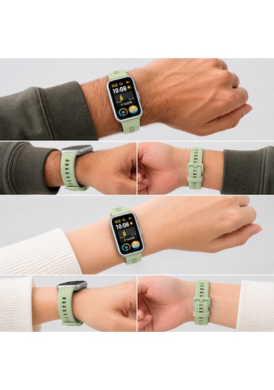 Huawei Band 11 / 11 Pro Uyumlu Premium Soft Silikon Kordon Tokalı Konforlu Akıllı Saat Kayışı