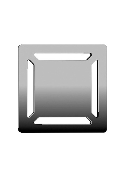 V-flow Kare 5606974 Duş Kanalı, Yandan Çıkışlı, 10x10 Cm, Dk 100 Kapak, Parlak Krom 508 Yeşil