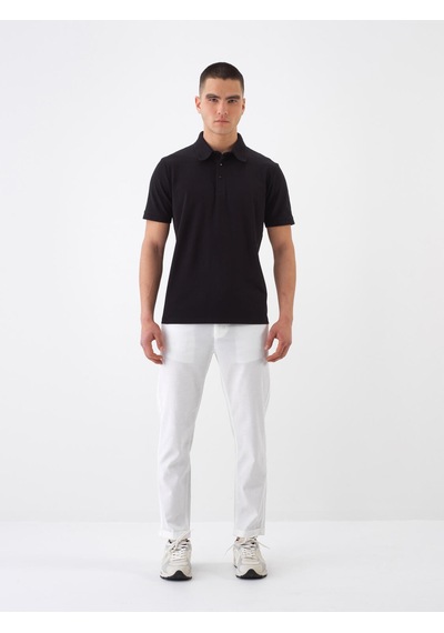 Xint Siyah Pamuk Dokulu Slim Fit Tişört 502207