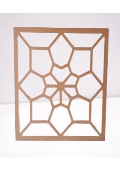 Hobi Adn 90230 Dekoratif Çerçeve Çiçek Motifli Ahşap Mdf Ham Cnc Kesim El Yapım