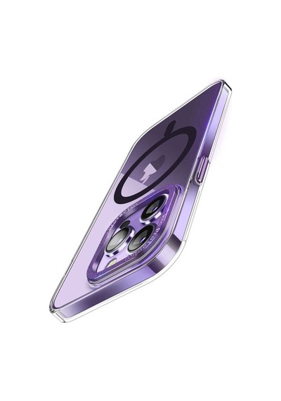 Apple Uyumlu iPhone 14 Pro Magsafe Şarj Özellikli Sert Pc Csk Zore Fuya Kılıf-derin Mor