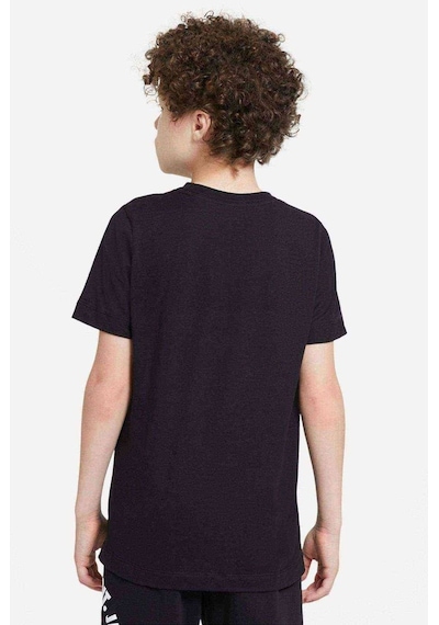Qivi 10 Animal Çita Baskılı Unisex Çocuk Siyah Tshirt